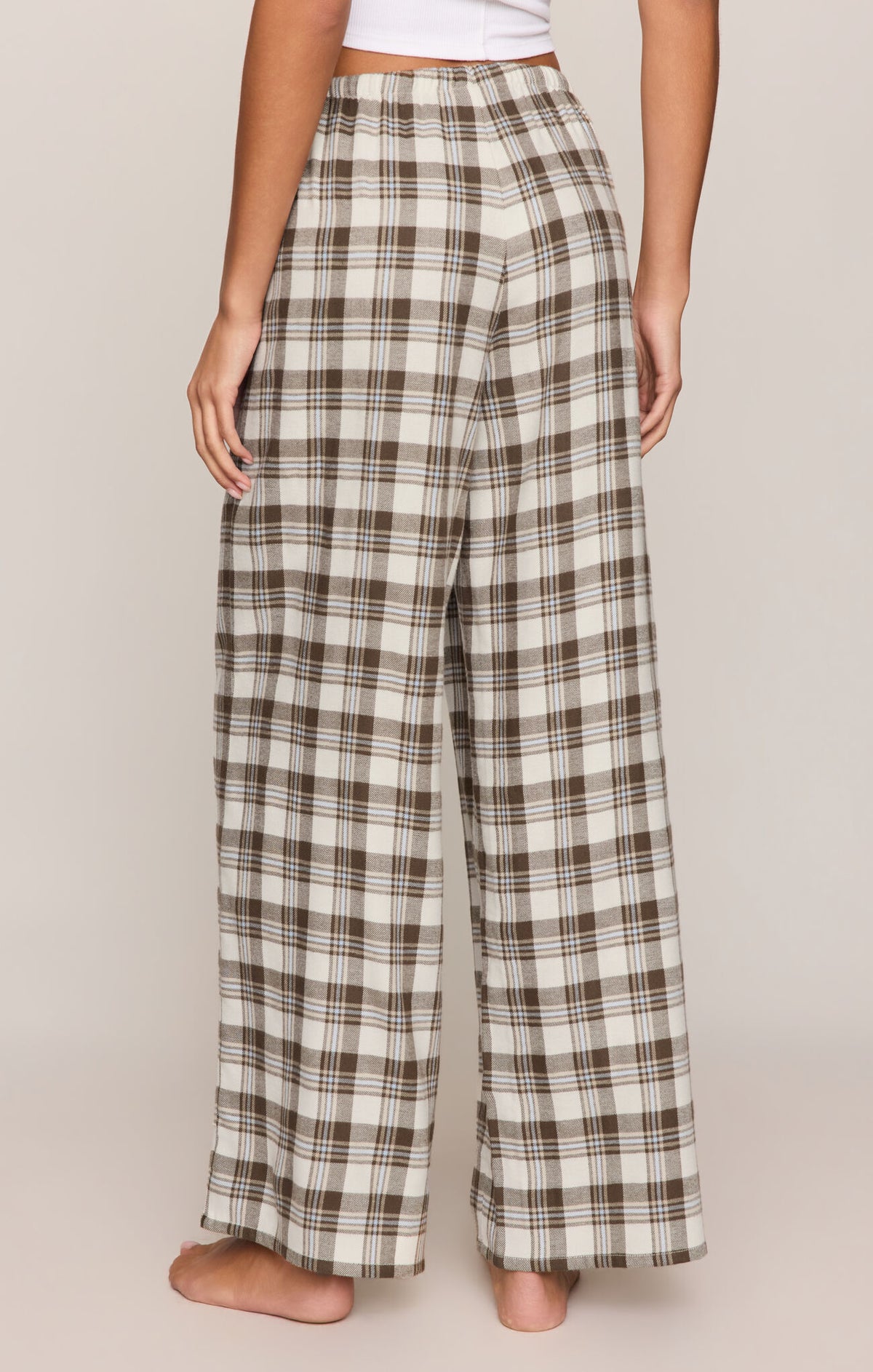 Z Supply Better Off Plaid Pant | Cozy High Rise Plaid Lounge Pants