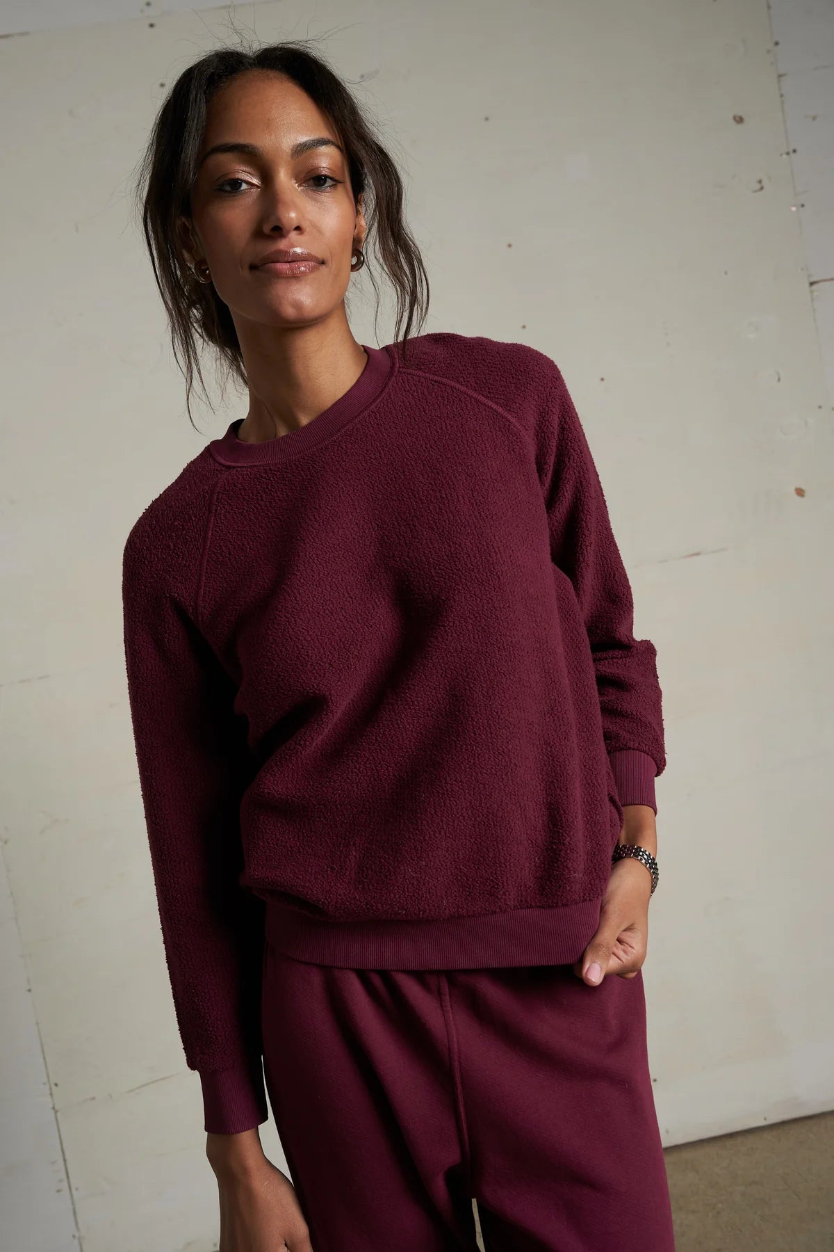 Ziggy Dark Burgundy Pullover