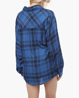 Plaid Boyfriend Flannel Shirt