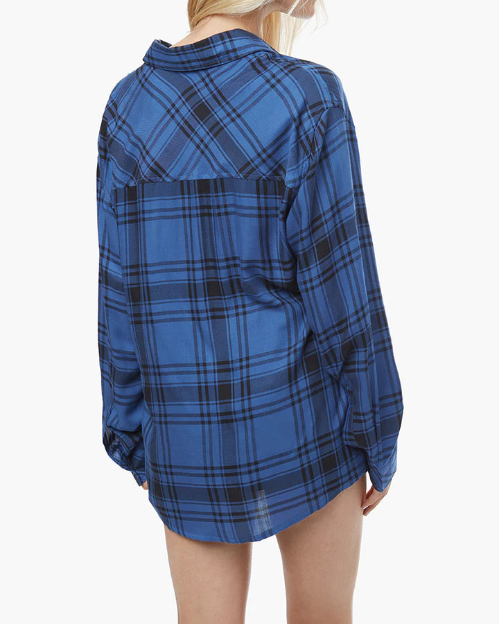 Plaid Boyfriend Flannel Shirt