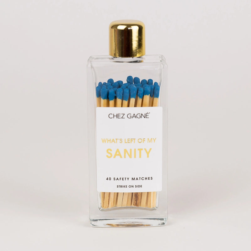 Left Of My Sanity Glass Bottle Matches