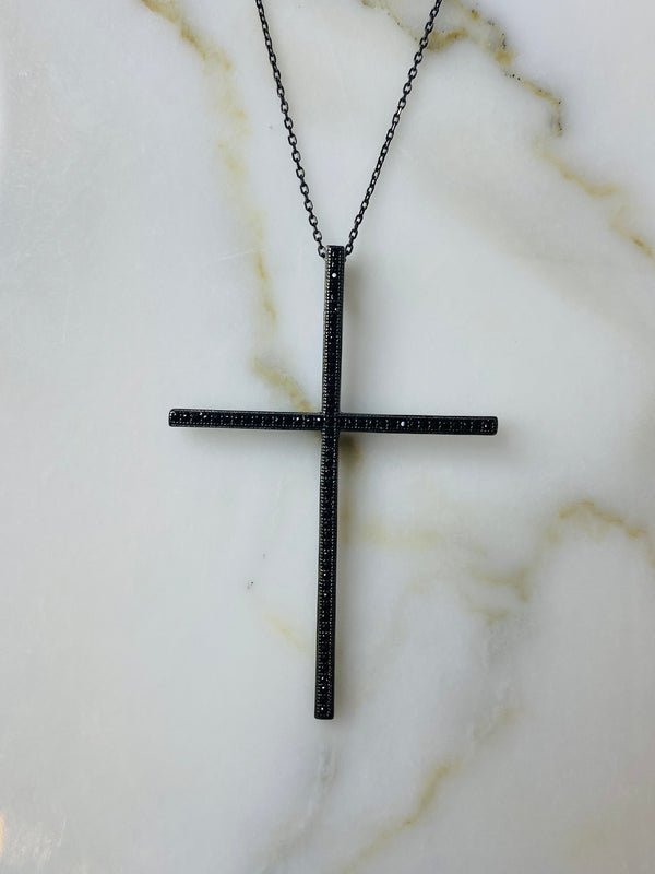 Gia Marcasite Cross Pendant