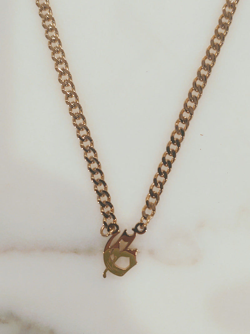 Newport Gothic Initial Choker is