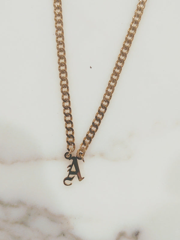 Newport Gothic Initial Choker is