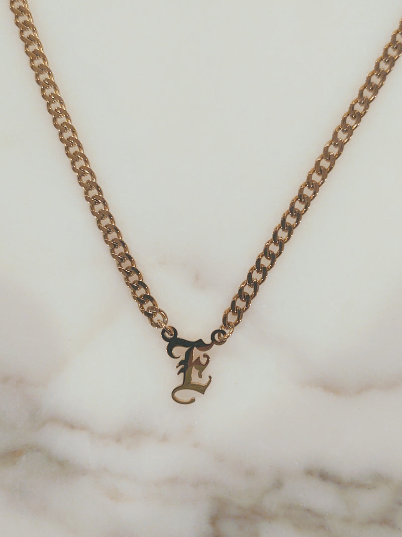 Newport Gothic Initial Choker is