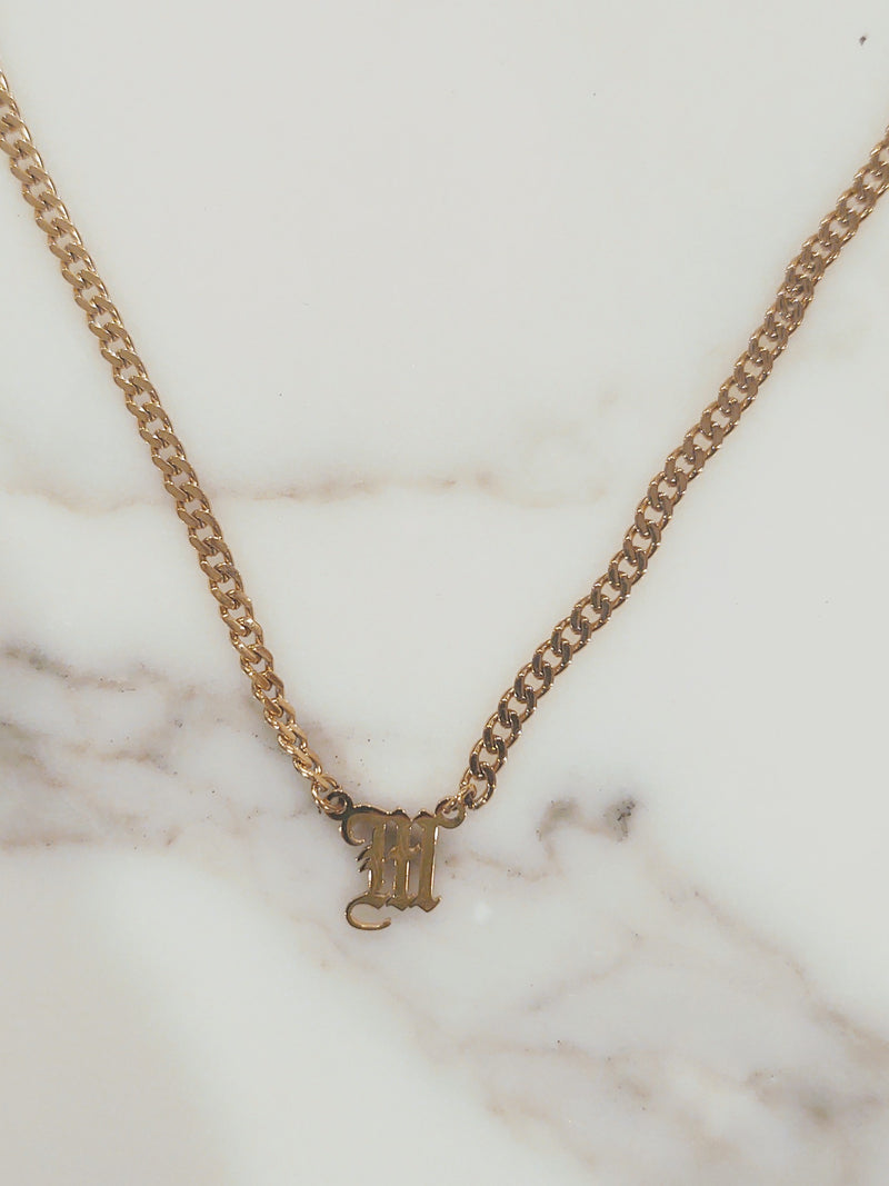 Newport Gothic Initial Choker is