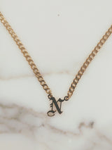 Newport Gothic Initial Choker is