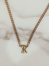 Newport Gothic Initial Choker is