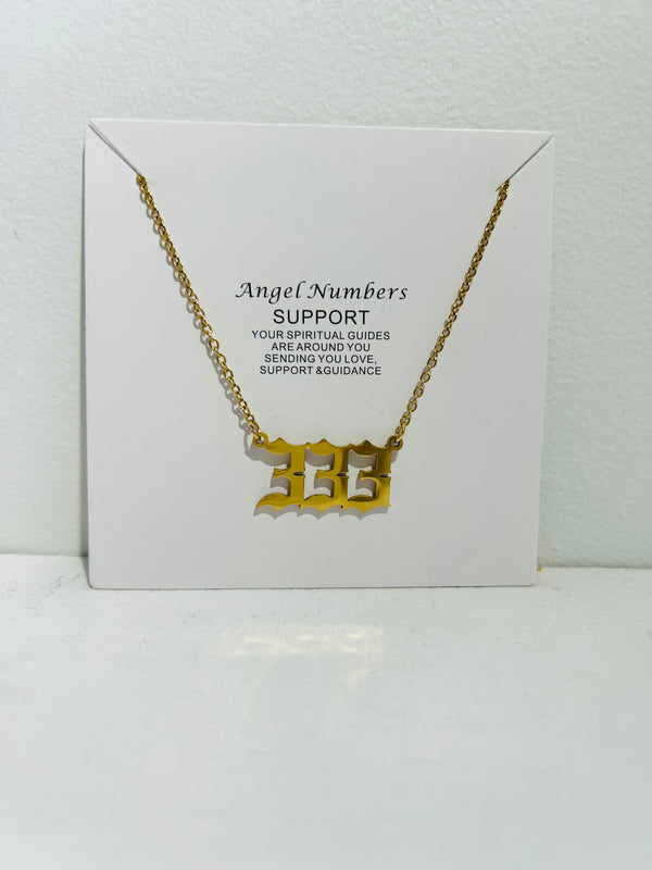 Angel Number 333 Support Necklace
