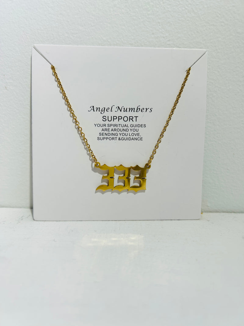 Angel Number 333 Support Necklace