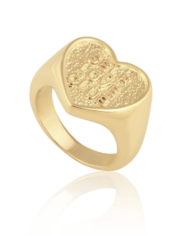 Gold Self Love Club Ring