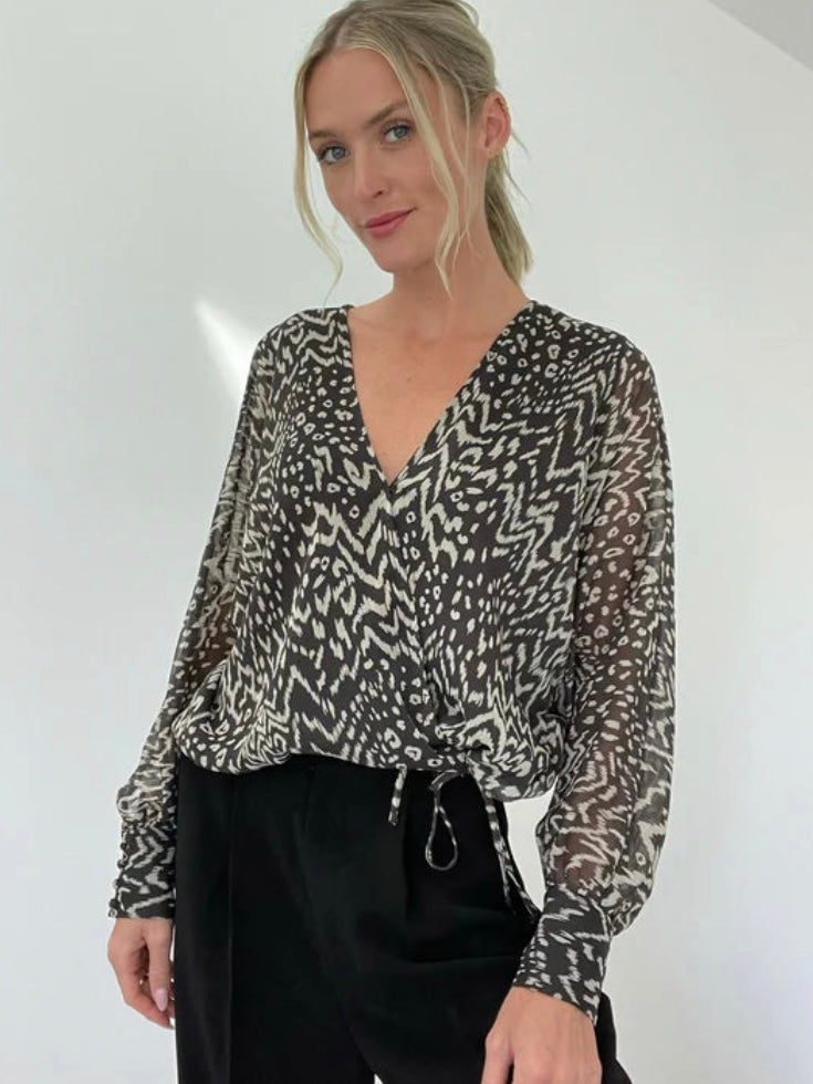 Kira Aztec Animal Blouse