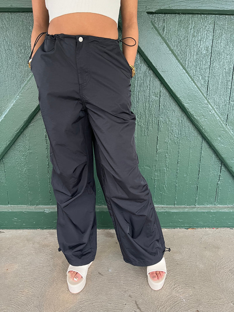 Ryker Black Parachute Pant