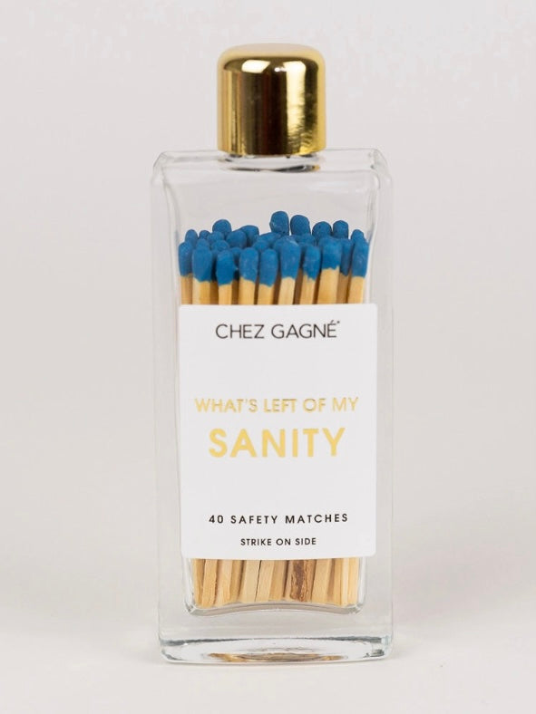 Left Of My Sanity Glass Bottle Matches