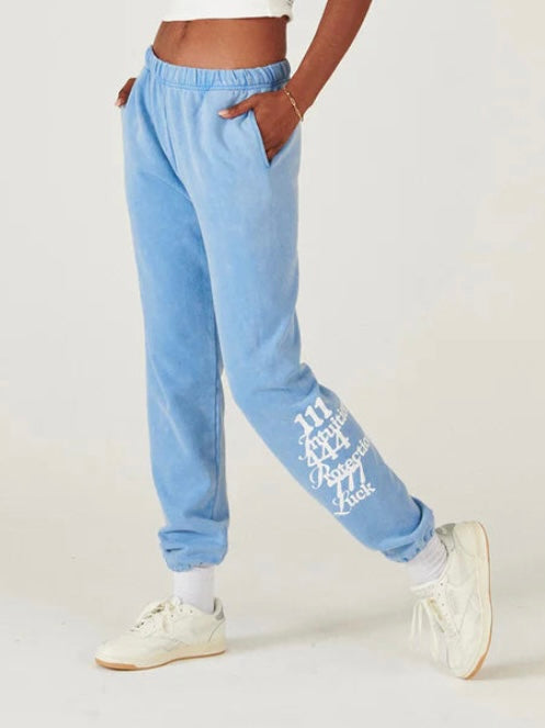Angel Number Blue Sweatpants