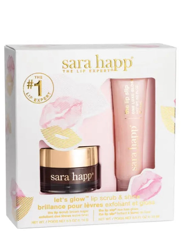 Sara Happ Let's Glow Lip Scrub & Shine Kit