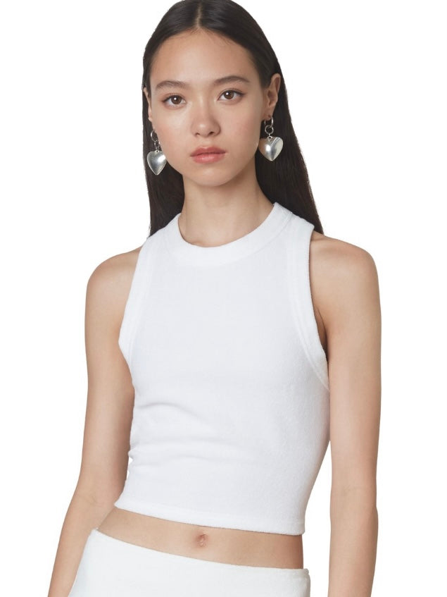 Lucerne White Terry Tank
