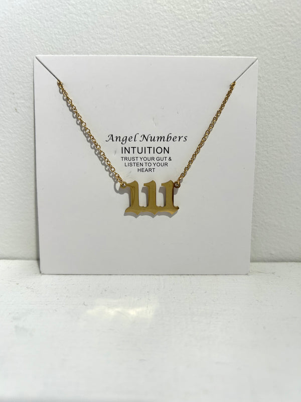 Angel Number 111 Intuition Necklace