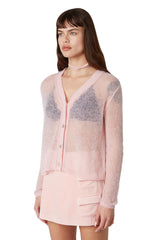 Roxana Petal Pink Sweater Cardigan