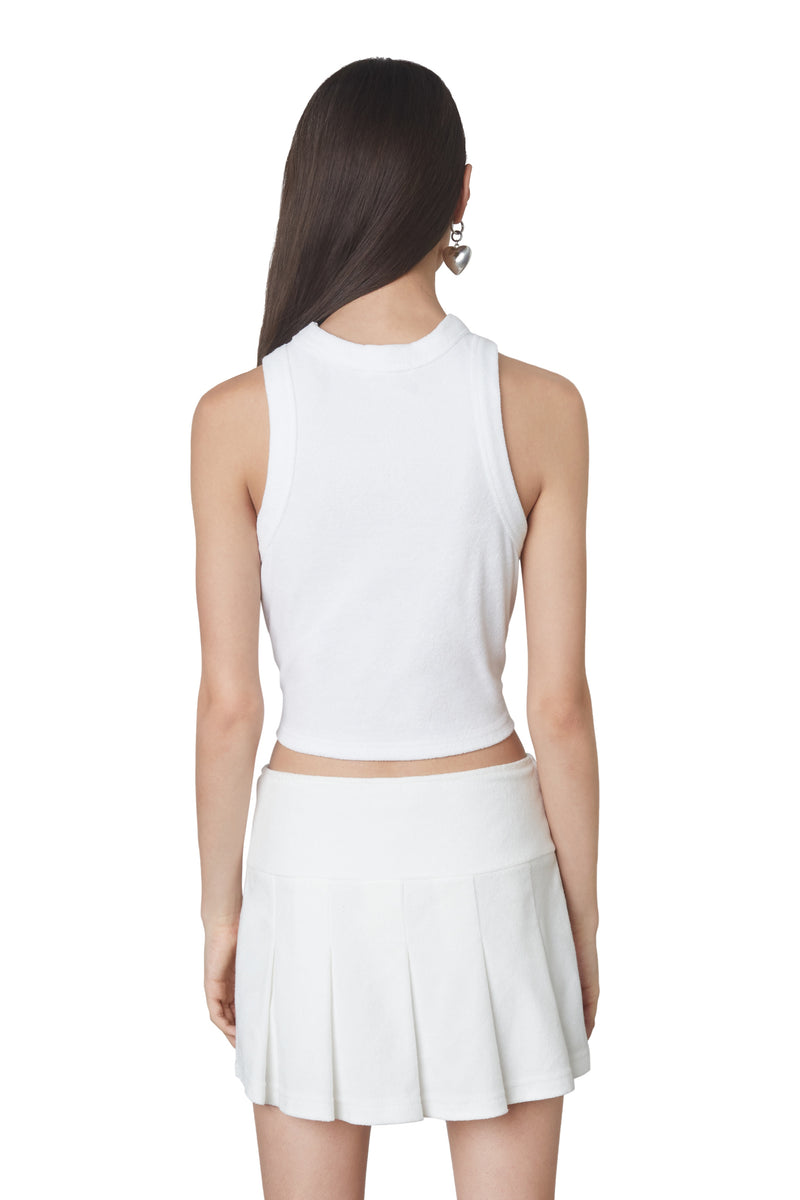 Lucerne White Terry Tank