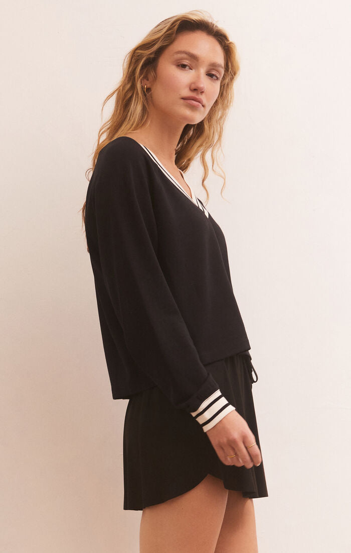 Off The Court Modal Black Sweatshirt